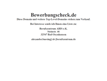 Tablet Screenshot of bewerbungscheck.de